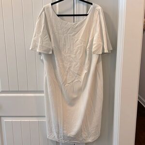 Calvin Klein off white dress